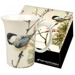 McIntosh Fine Bone China - Robert Bateman's  "Lively Pair Chickadees" Mug